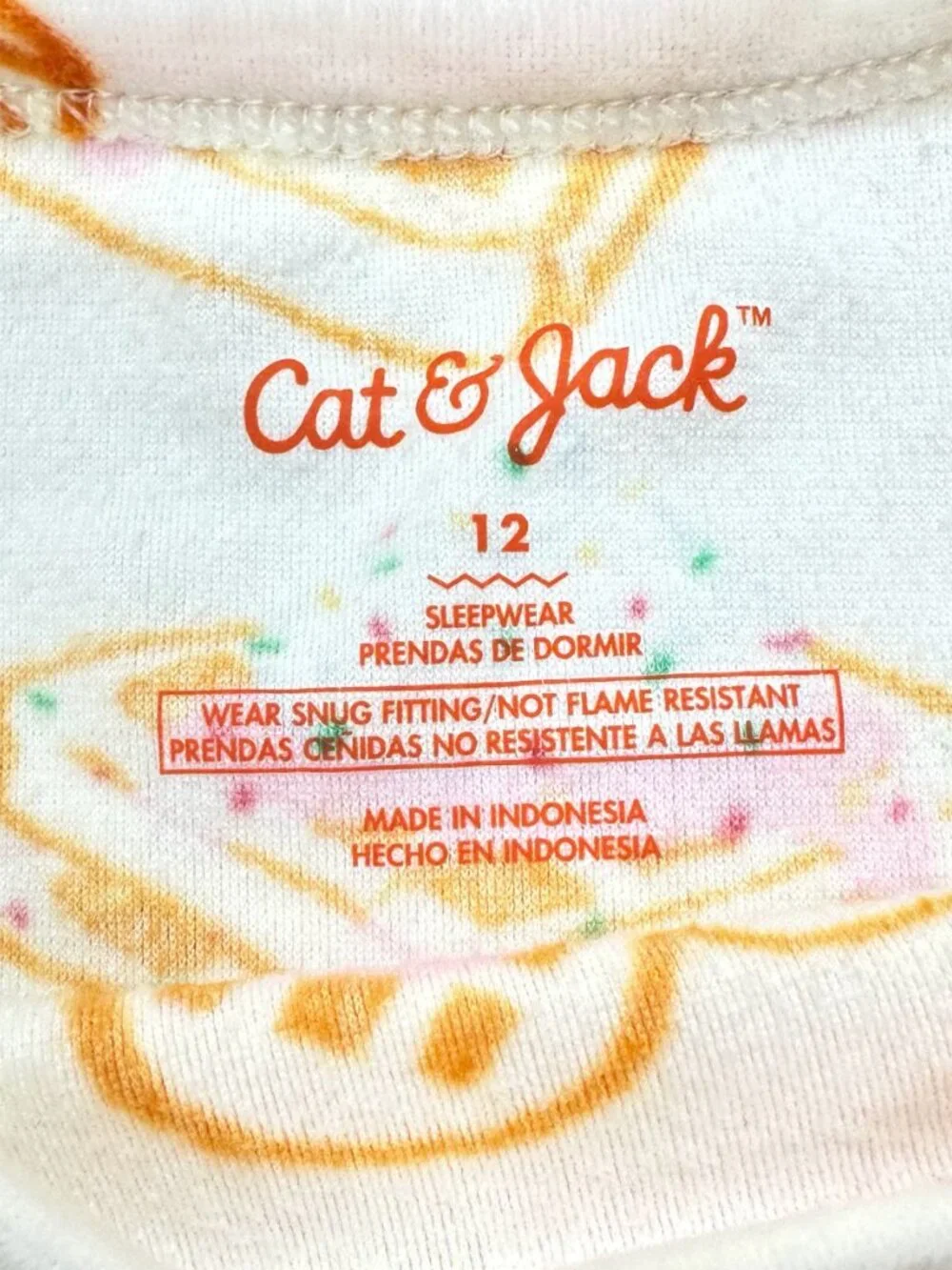 Girls Cat & Jack Waffle Print Long Sleeve Shirt – Cream